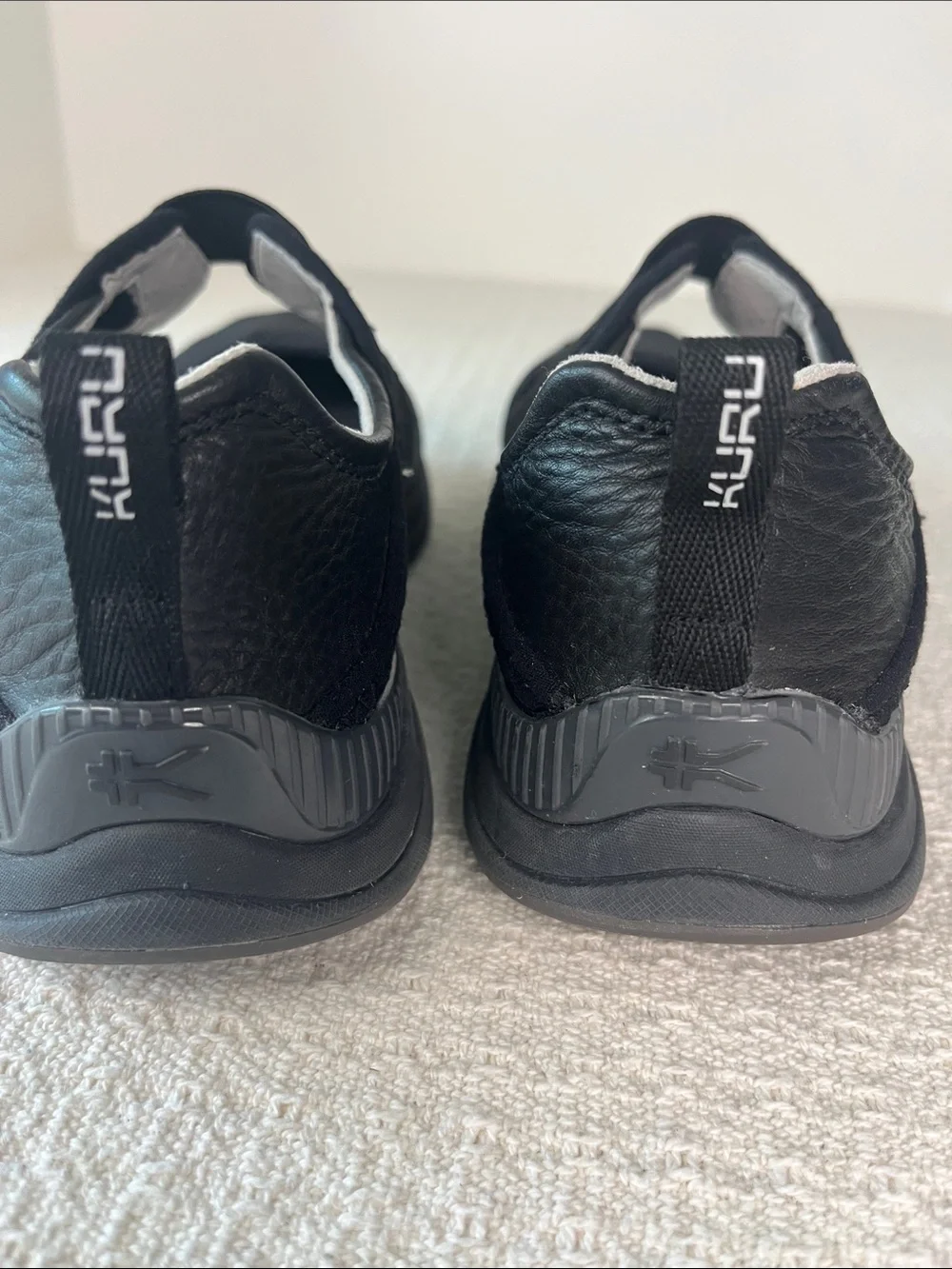 KURU Lucy Maryjanes, black size 7 mesh wth leather slip-ons
